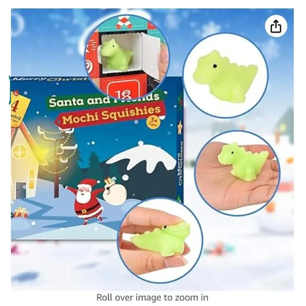 Advent Calendar, 24 Days of Mochi Animals Squishy Toys